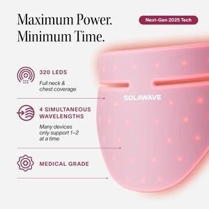 Solawave LED Skincare Mask in Pink